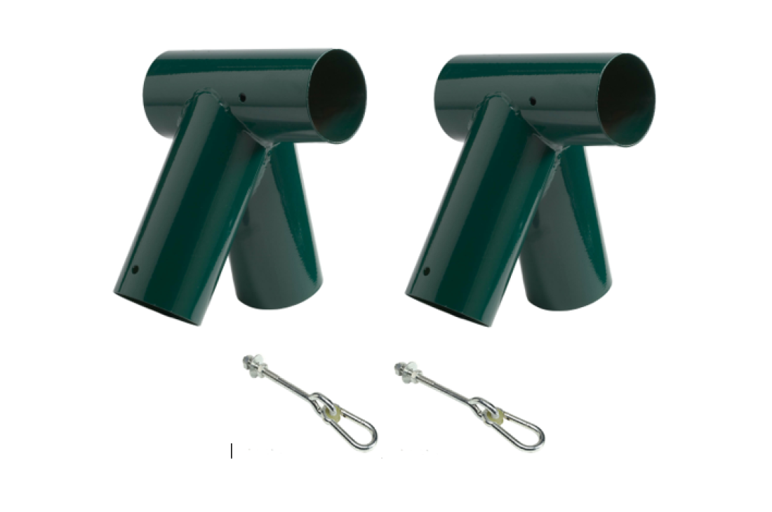 DIY Round Oblique Single Swing Set Green